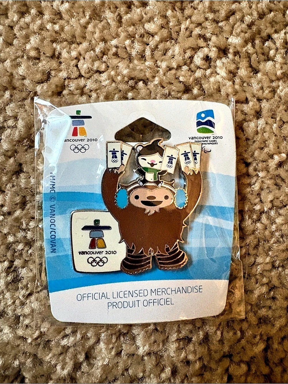 Vancouver 2010 Olympic Games Mascot Pin